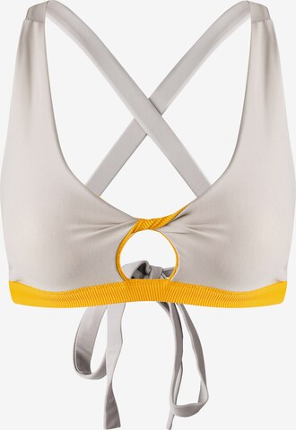 Zealous Bikini Top 'Twist Surf' in Yellow: front
