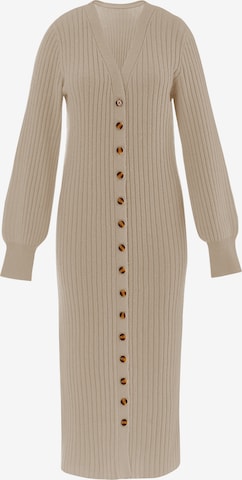 Manteau en tricot Imily Bela en beige : devant
