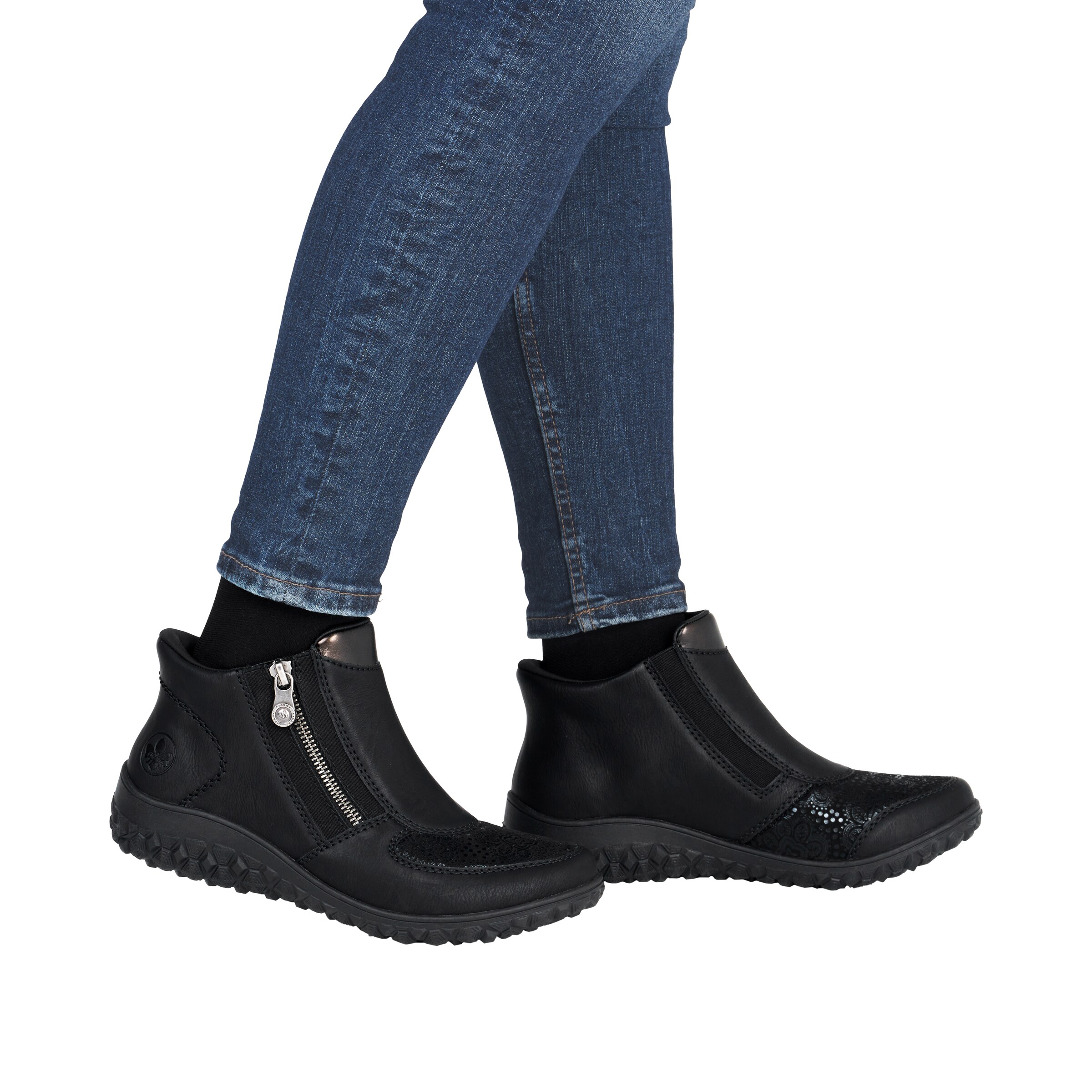 Rieker Ankle Boots in Black: front