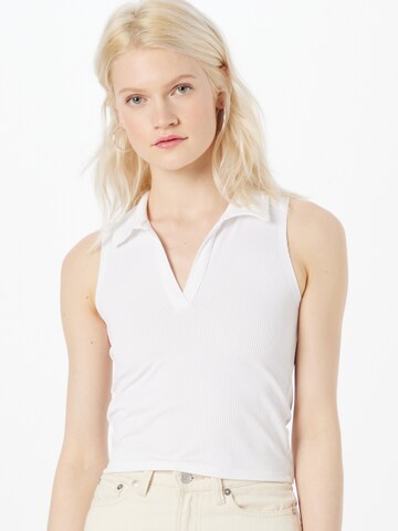 HOLLISTER - Top de punto en blanco: frente