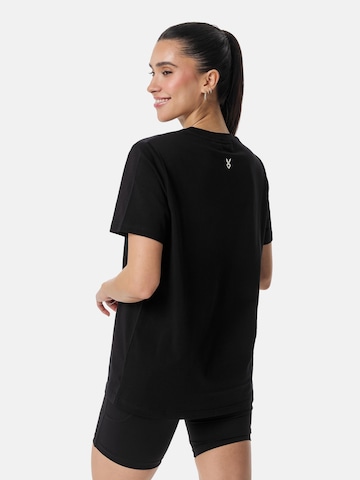 Cardio Bunny - Camiseta 'RELAXED LOGO' en negro
