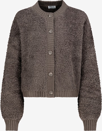 Sublevel Strickjacke in Braun: Vorderseite