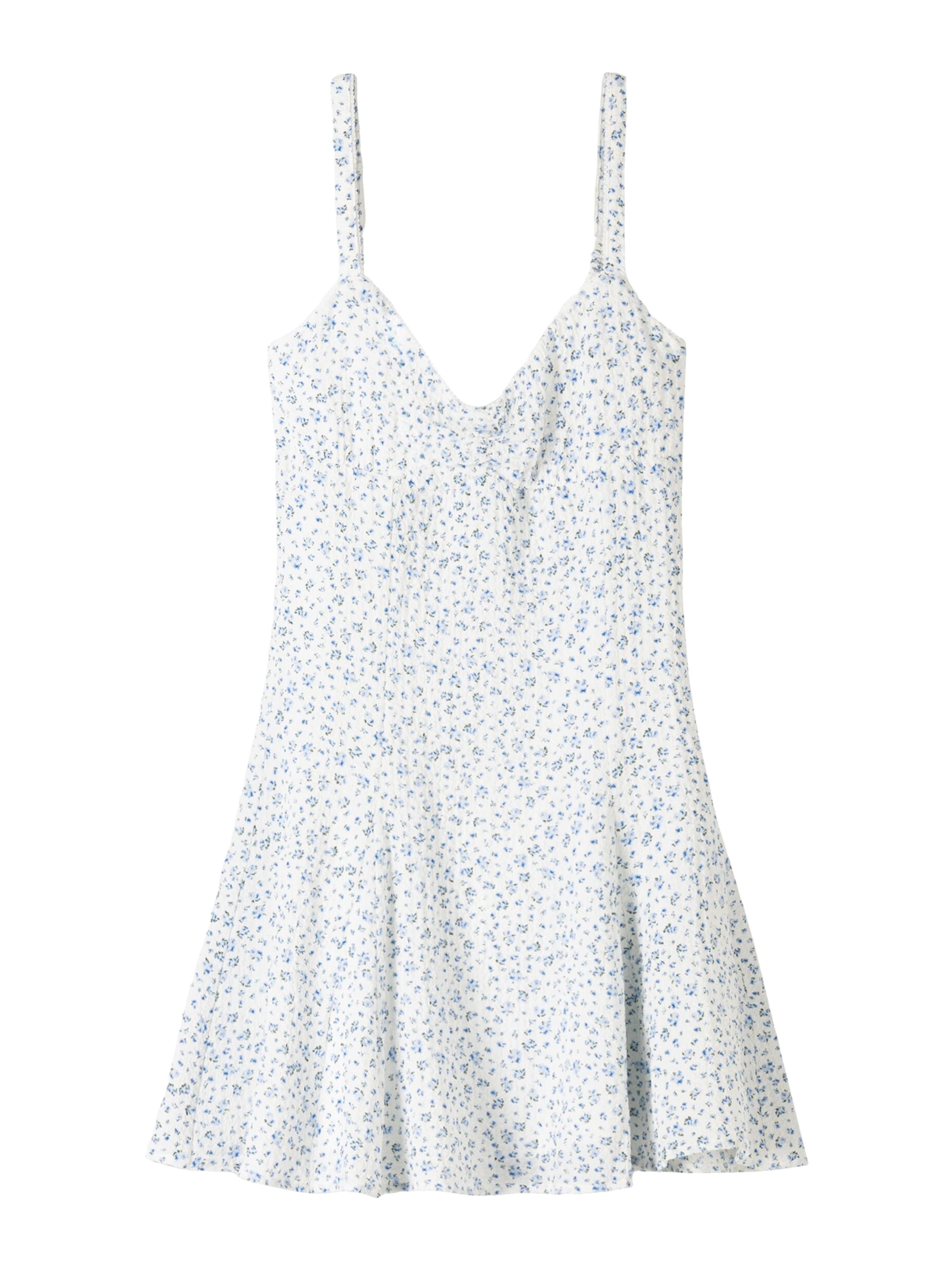 Bershka Obleka | bela barva: sprednja stran