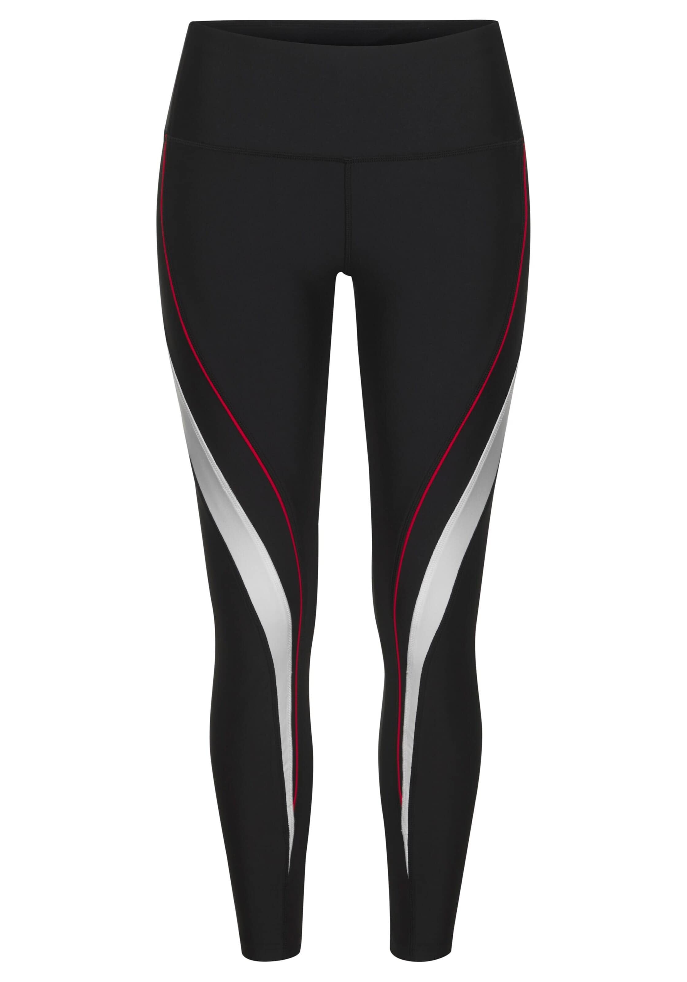 Skinny Pantaloni sport de la LASCANA ACTIVE pe negru: față