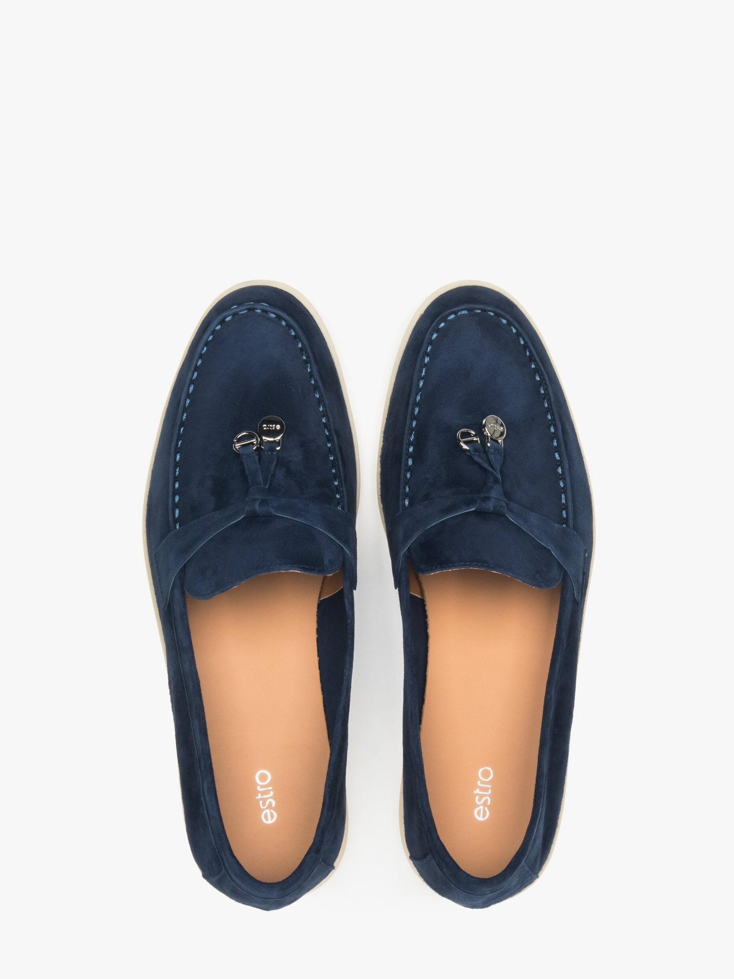 Estro Moccasin '935-2' in Blue