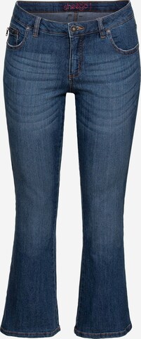 SHEEGO Bootcut Jeans 'Maila' in Blau: predná strana