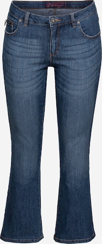 SHEEGO Boot cut Jeans 'Maila' in Blue: front