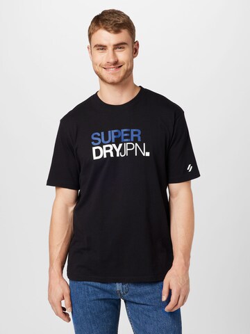 Superdry Shirt in Zwart: voorkant