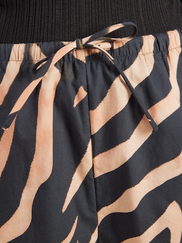 HUGO Loose fit Trousers 'Haslala-1' in Beige