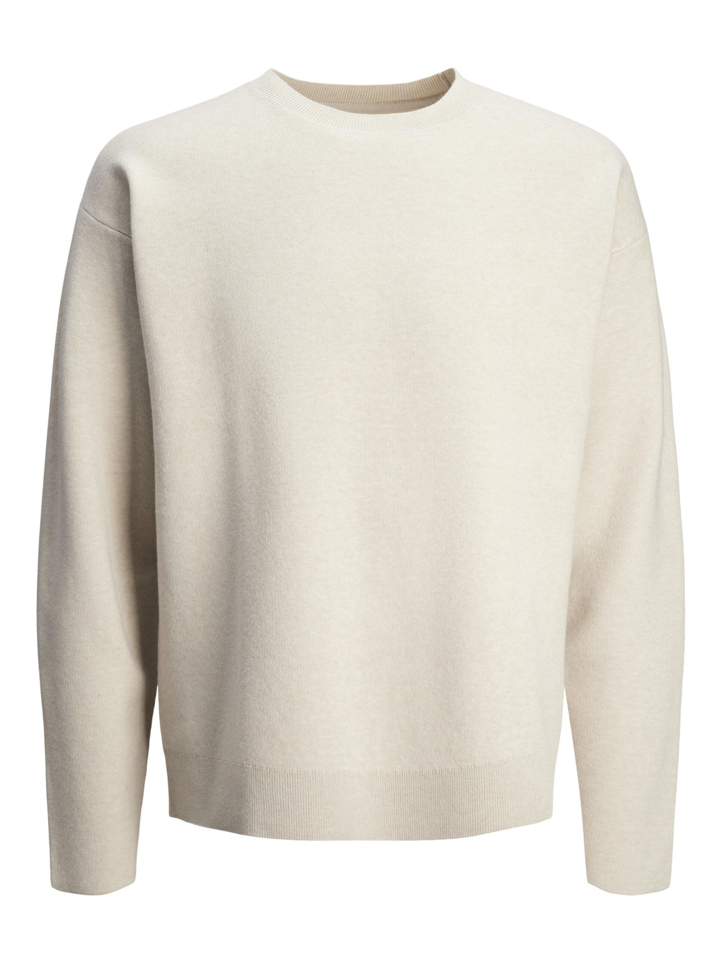 Jack & Jones Premium Trui in Beige: voorkant