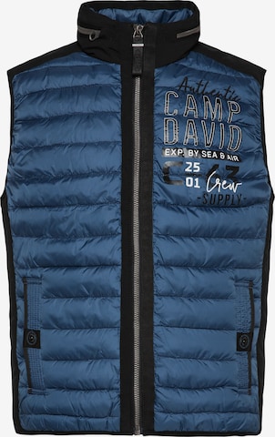 CAMP DAVID Vest in Blue: front