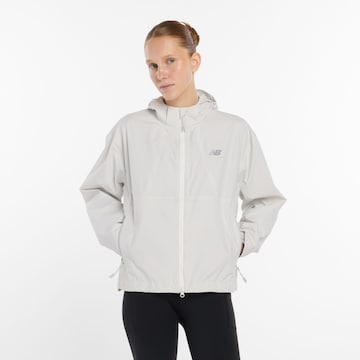 new balance Trainingsjacke in Grau: Vorderseite