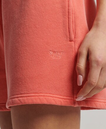 Superdry Regular Broek in Oranje
