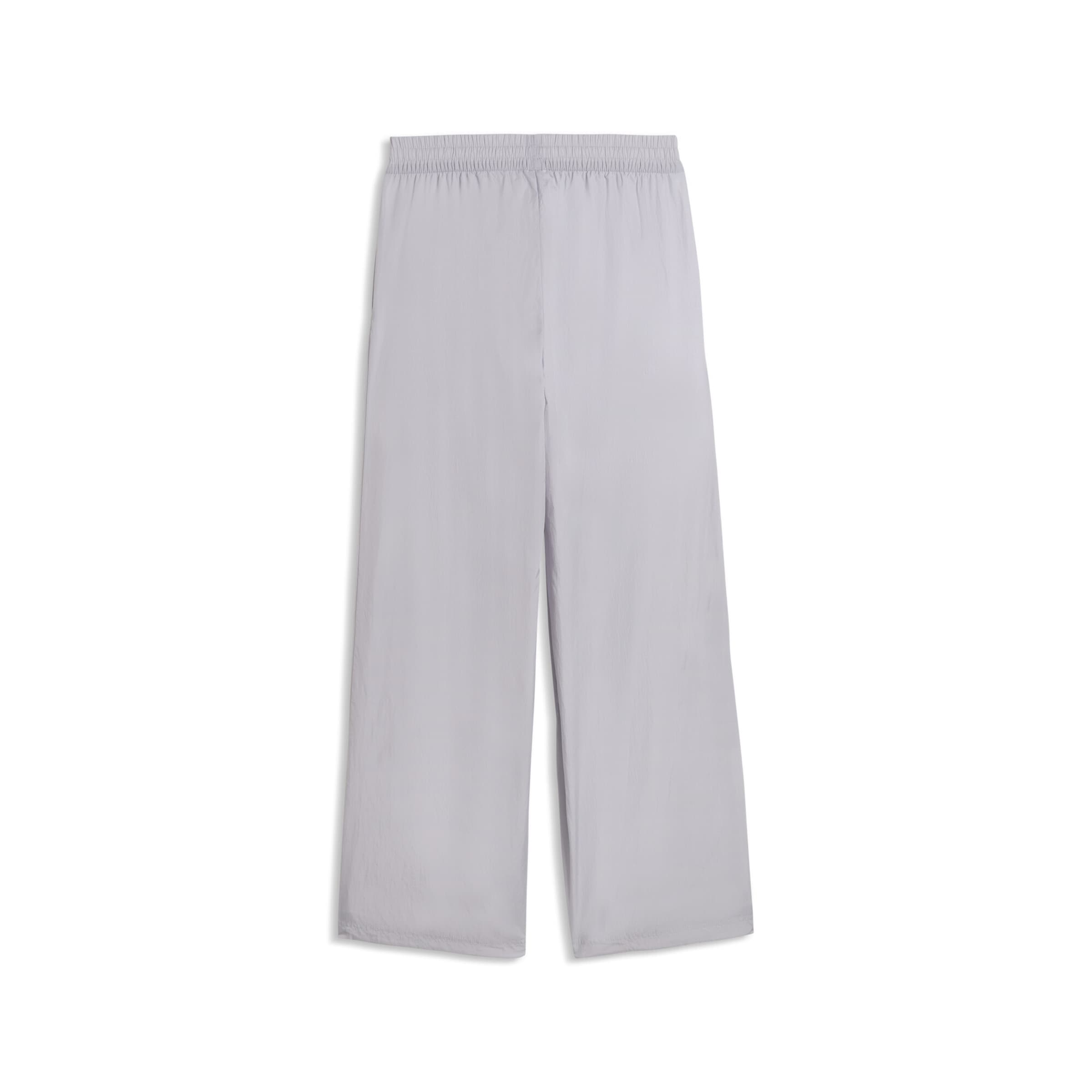 PUMA Wide leg Broek in Grijs