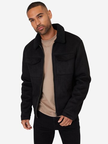 Threadbare Jacke 'Olpherts' in Schwarz: Vorderseite