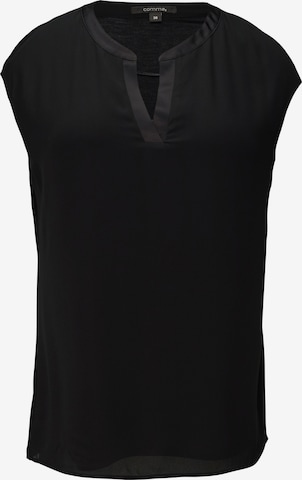 T-shirt COMMA en noir : devant