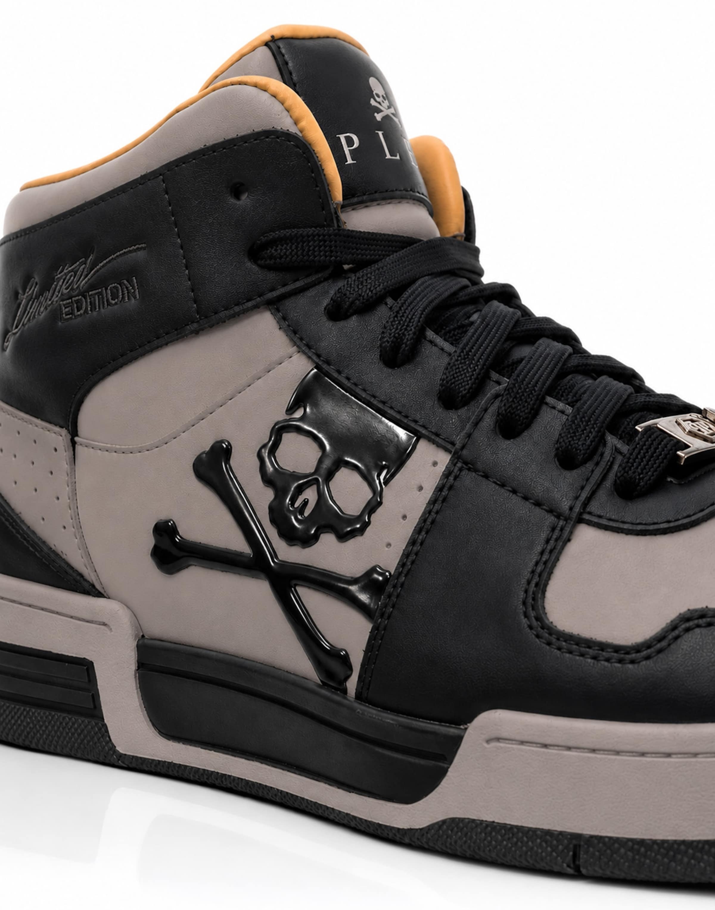 Philipp Plein - Sapatilhas altas 'Notorius' em castanho