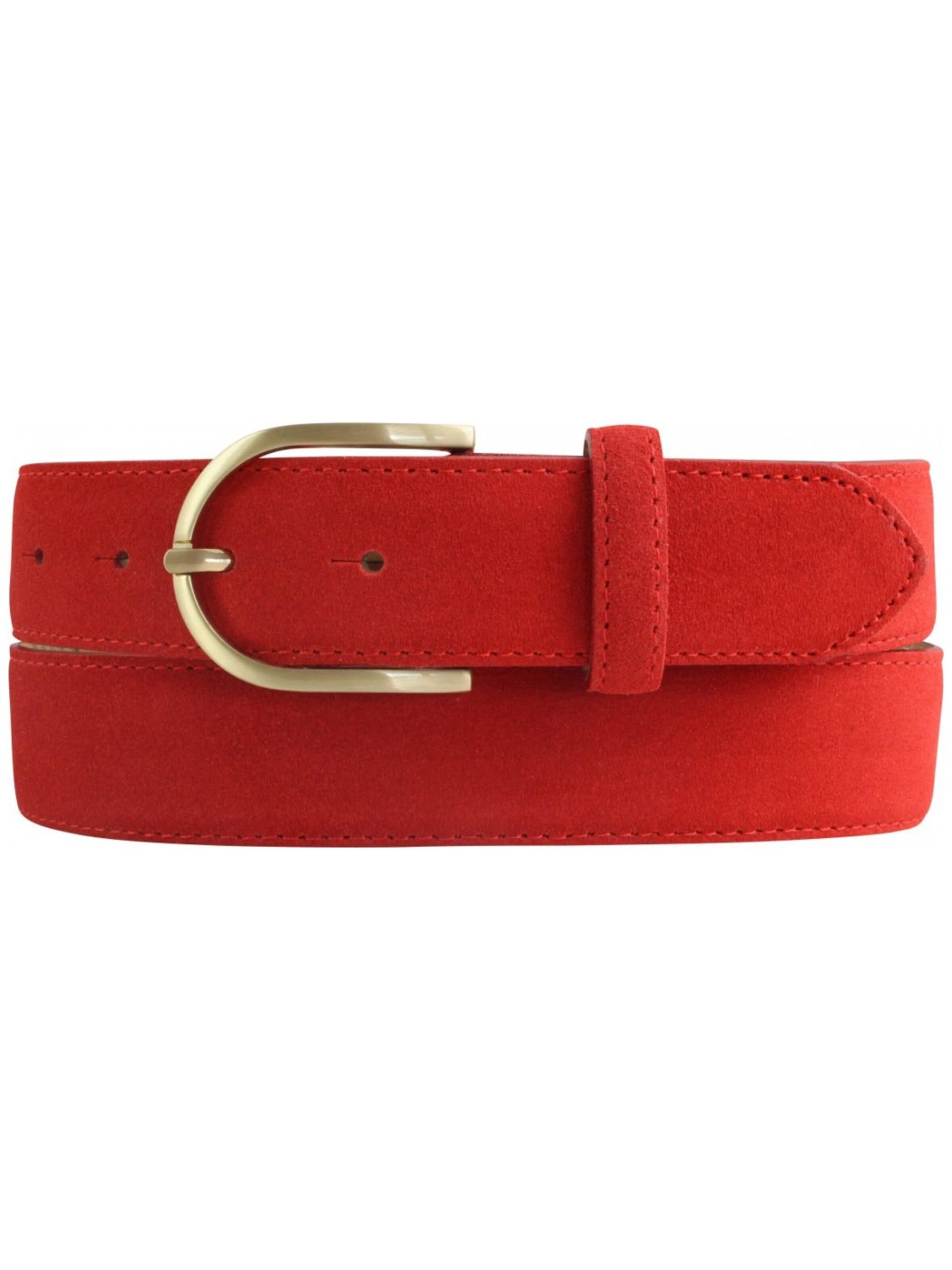 BELTINGER Gürtel 'Palermo'‌‌‌‌‌‌ in Rot: Vorderseite
