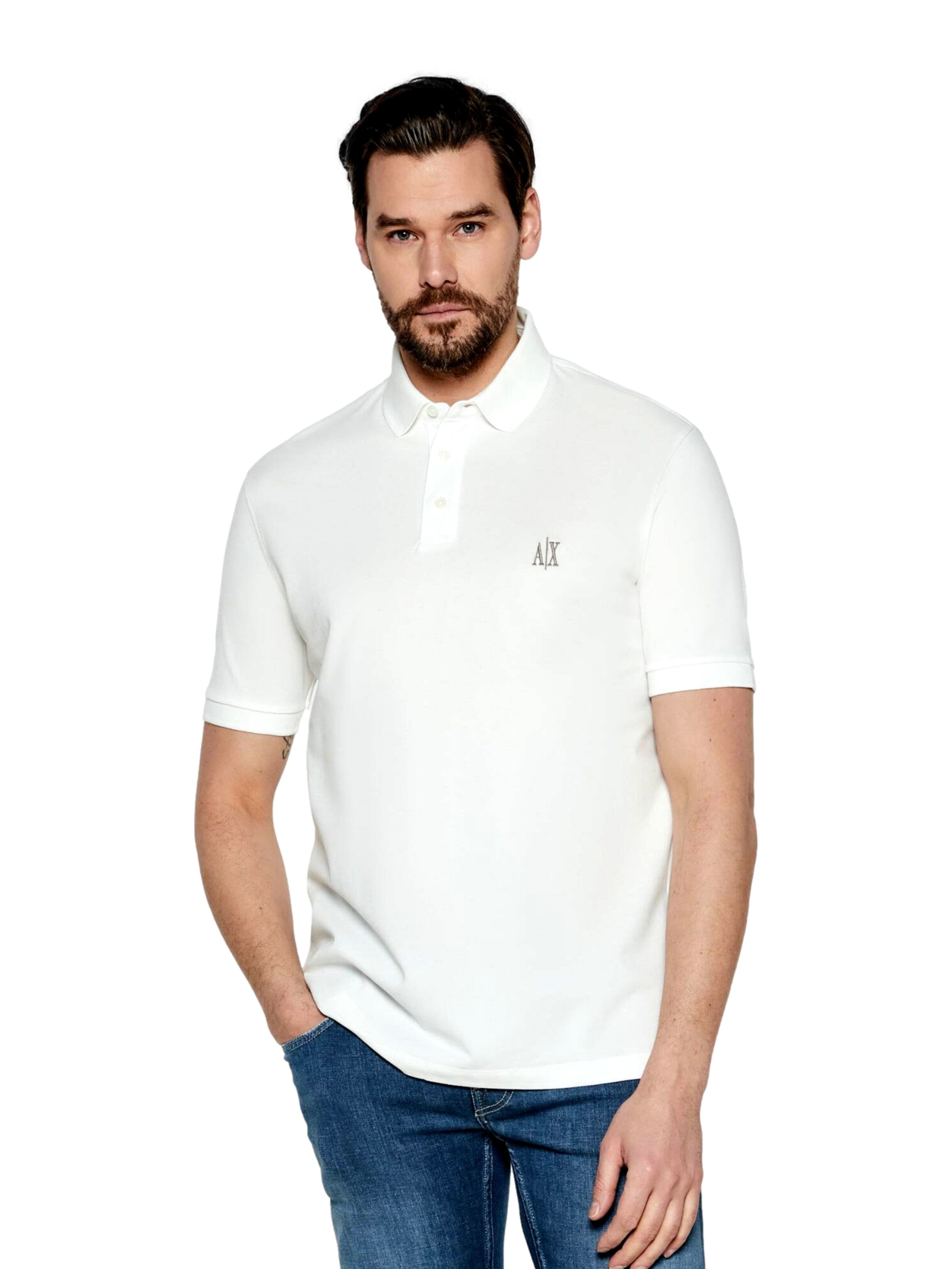 ARMANI EXCHANGE Shirt in White: front