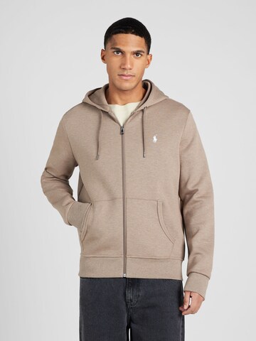 Giacca di felpa di Polo Ralph Lauren in beige: frontale