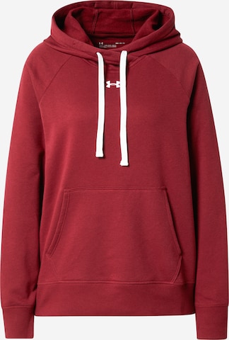 UNDER ARMOUR Sportsweatshirt 'Rival' in Rot: predná strana