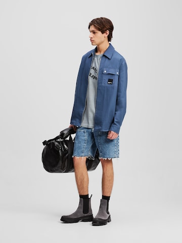 KARL LAGERFELD JEANS Демисезонная куртка в Синий