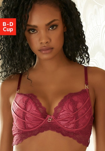 LASCANA Push-up Bra in Pink: front