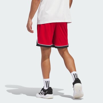 ADIDAS PERFORMANCE Loose fit Sports trousers 'Badge of Sport' in Red