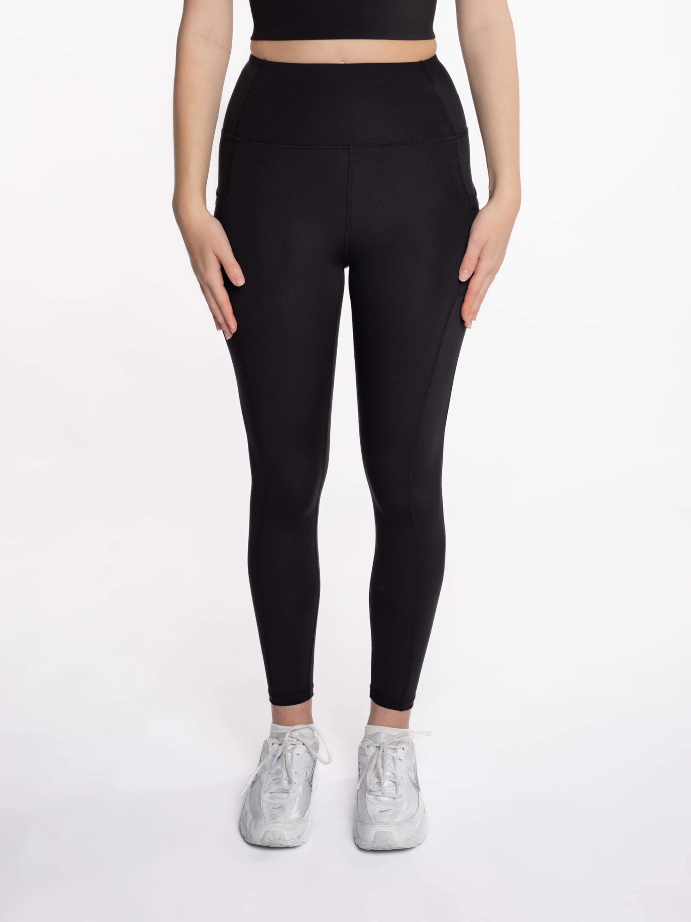 mymotus Regular Workout Pants 'mymotus® ladies sport tight, RW51' in Black: front