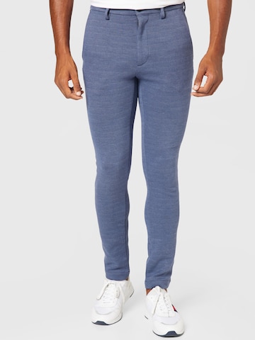 TOMMY HILFIGER Slimfit Broek 'Bleecker' in Blauw: voorkant