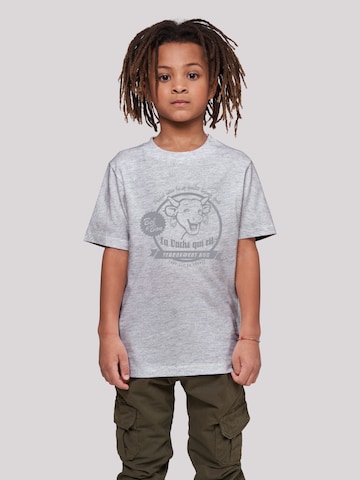 F4NT4STIC Shirt 'The Laughing Cow' in Grey: front