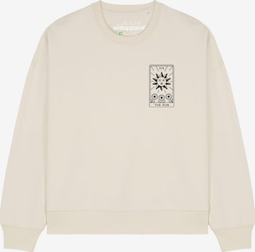 Sweat-shirt 'Tarot The Sun ' Watapparel en blanc : devant