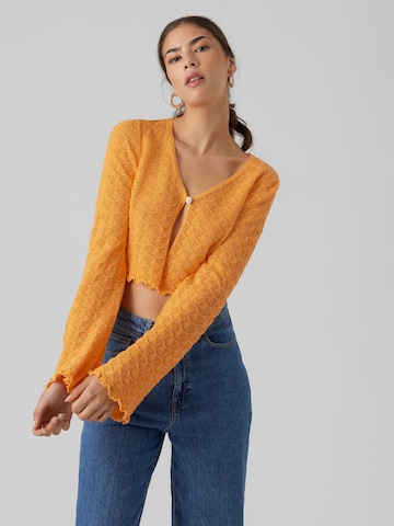 VERO MODA Knit cardigan in Orange