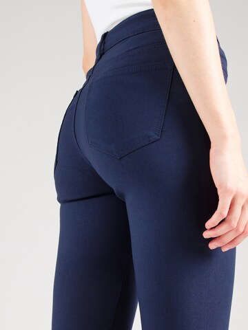 VILA Skinny Housut 'VIJEGGY' värissä sininen
