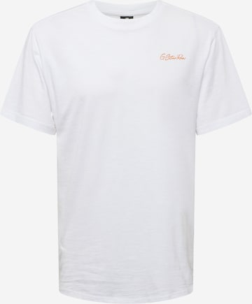 T-Shirt G-Star RAW en blanc : devant