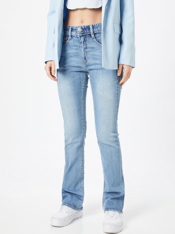 Herrlicher Flared Jeans in Blauw: voorkant