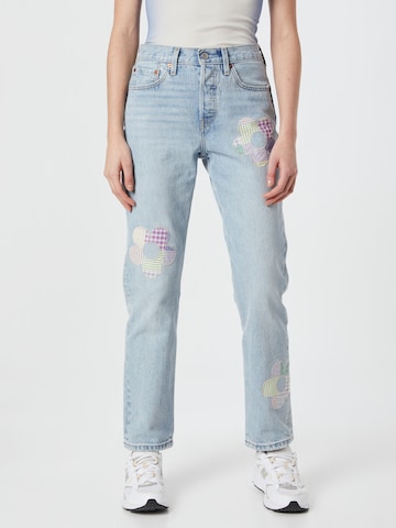 LEVI'S ® Slimfit Farmer '501 Jeans For Women' - kék: elől