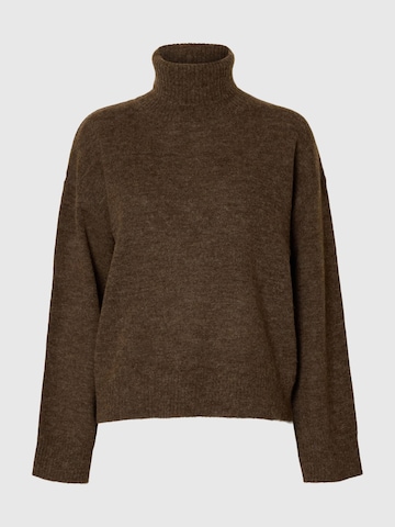 Pull-over 'SLFLulu' SELECTED en marron