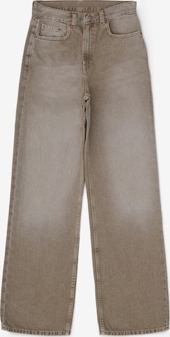 Dr. Denim Regular Jeans 'Echo High Straight' in Beige: Vorderseite