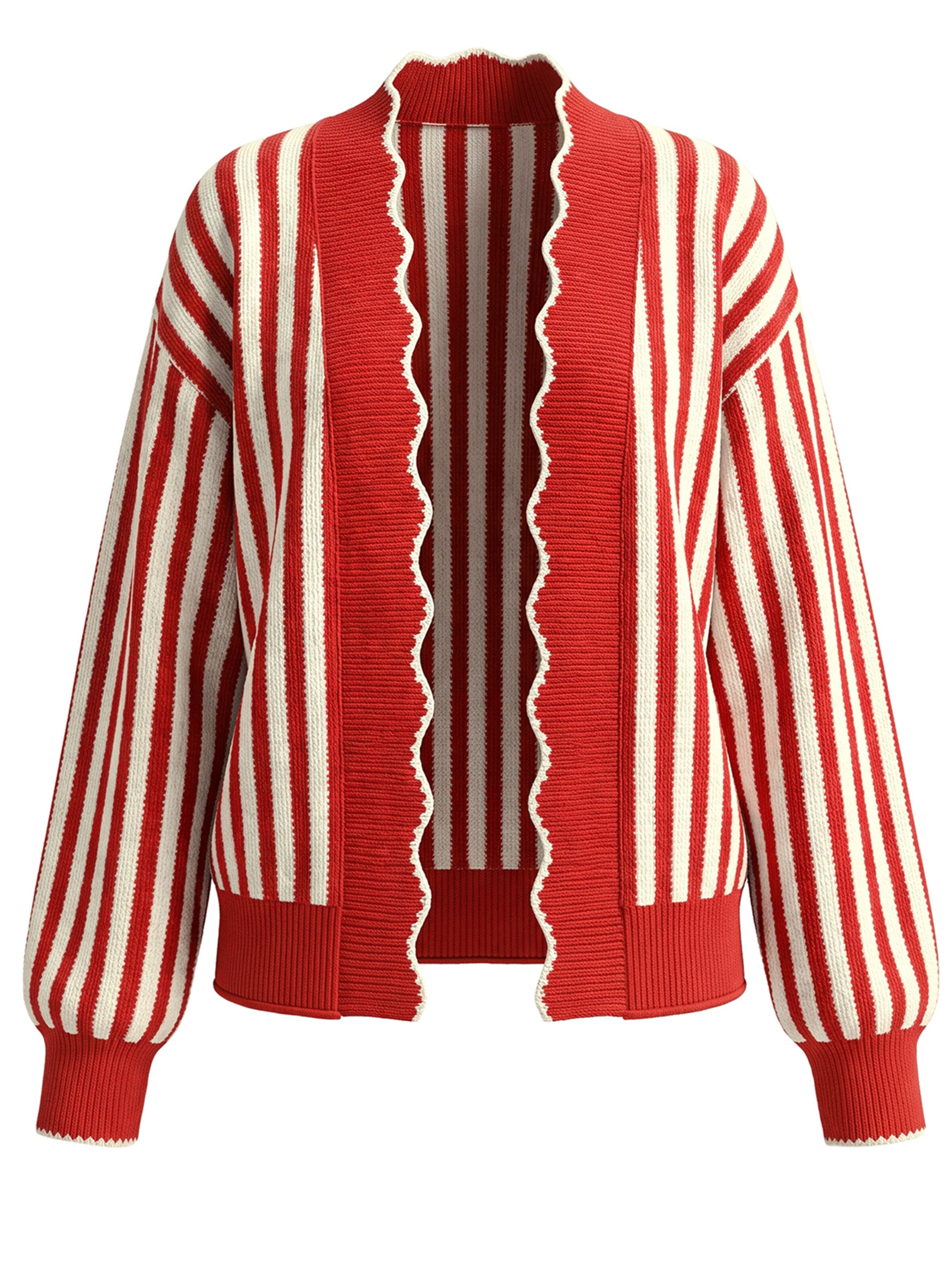 Imily Bela Cárdigan en S en rojo / blanco, Vista del producto