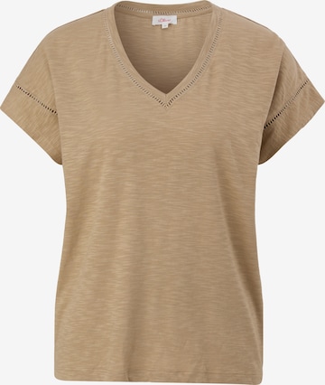 s.Oliver Shirt in Beige: voorkant