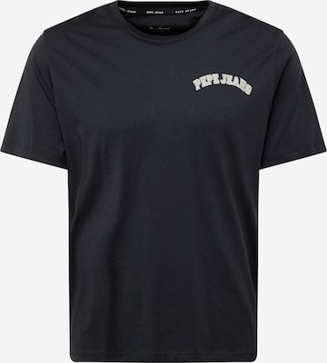 Pepe Jeans - Camiseta 'CLEMENTINE' en negro: frente