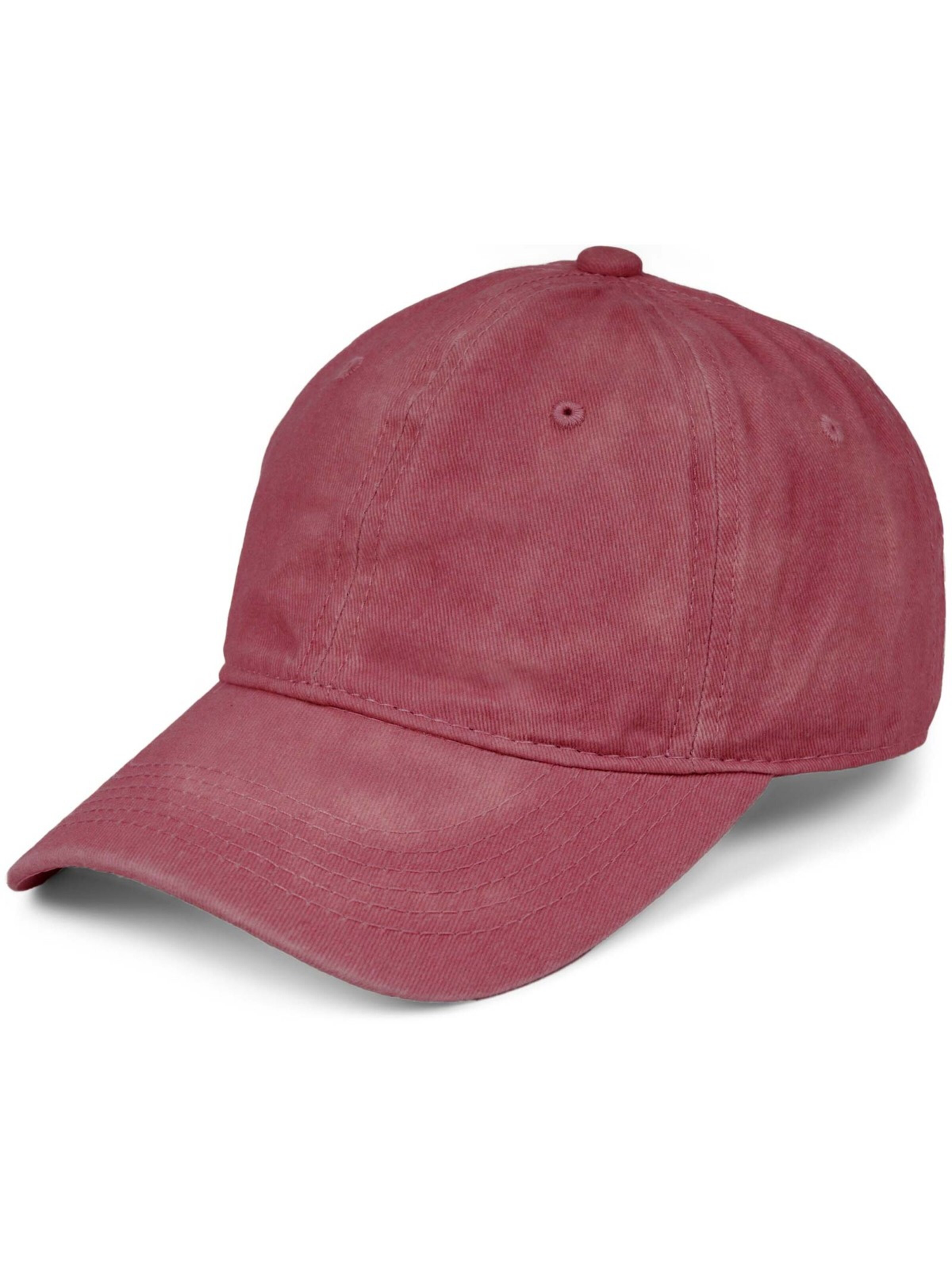 styleBREAKER Cap 'Vintage Cap in washed Optik'‌‌‌‌‌ in Rot: Vorderseite