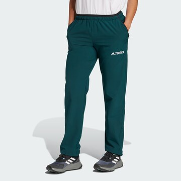 ADIDAS TERREX Regular Sports trousers 'Liteflex' in Green: front