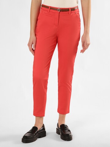 COMMA Regular Broek in Rood: voorkant