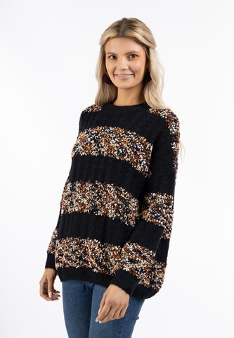 usha FESTIVAL Pullover in Schwarz: predná strana