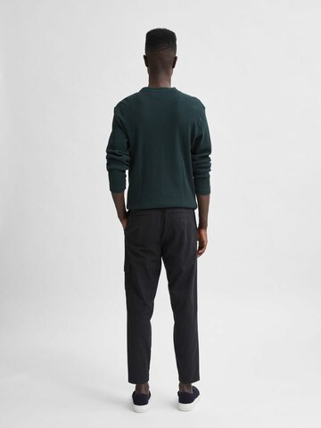 SELECTED HOMME Regular Pleat-Front Pants in Black