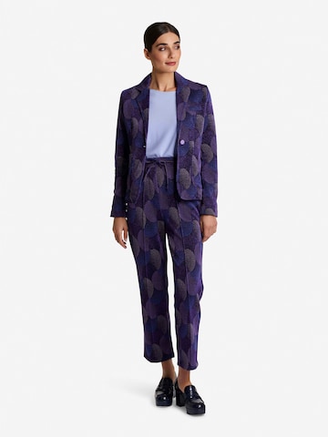 Rich & Royal Normální Kalhoty se sklady v pase – fialová