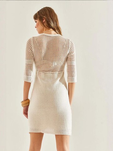 Abito in maglia di Bianco Lucci in beige