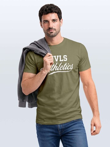 Neverless Shirt 'NVLS Athletics' in Green
